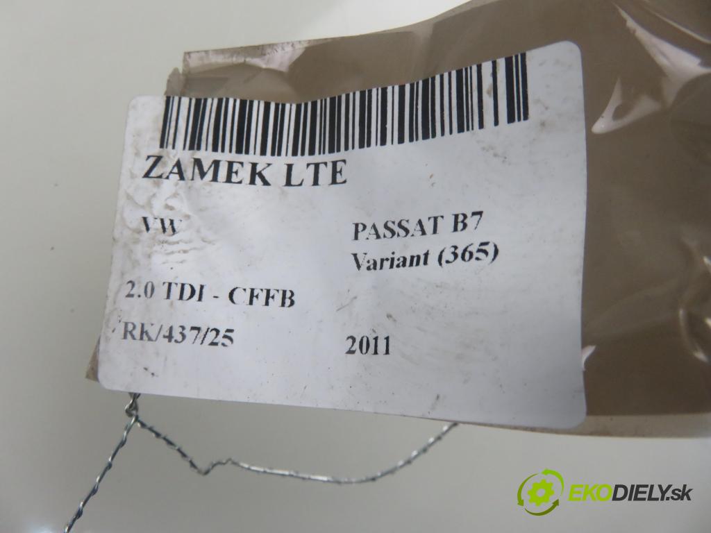 VW PASSAT B7 Variant (365) KOMBI 2011 103,00 2.0 TDI - CFFB 1968,00 zámok LTE 3C4839015A