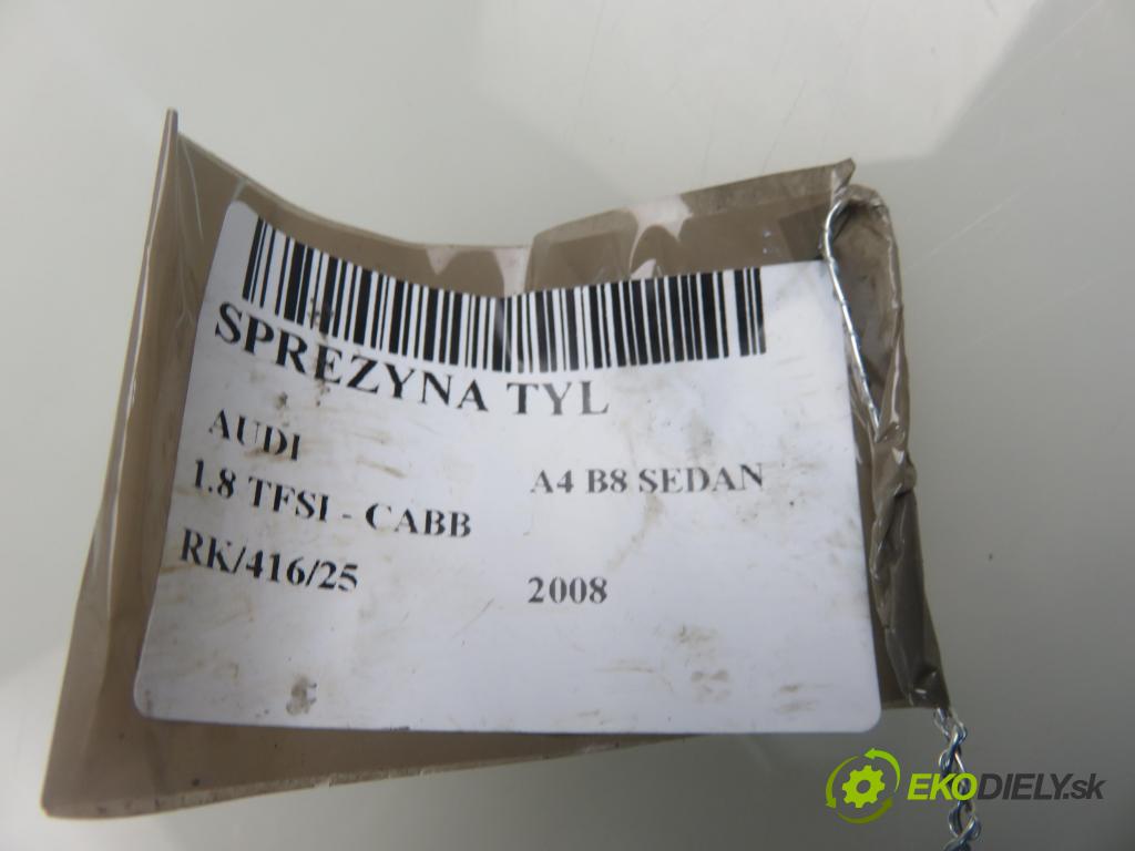 AUDI A4 (8K2, B8) SEDAN 2008 118,00 1.8 TFSI - CABB 1798,00 Pružina zadné