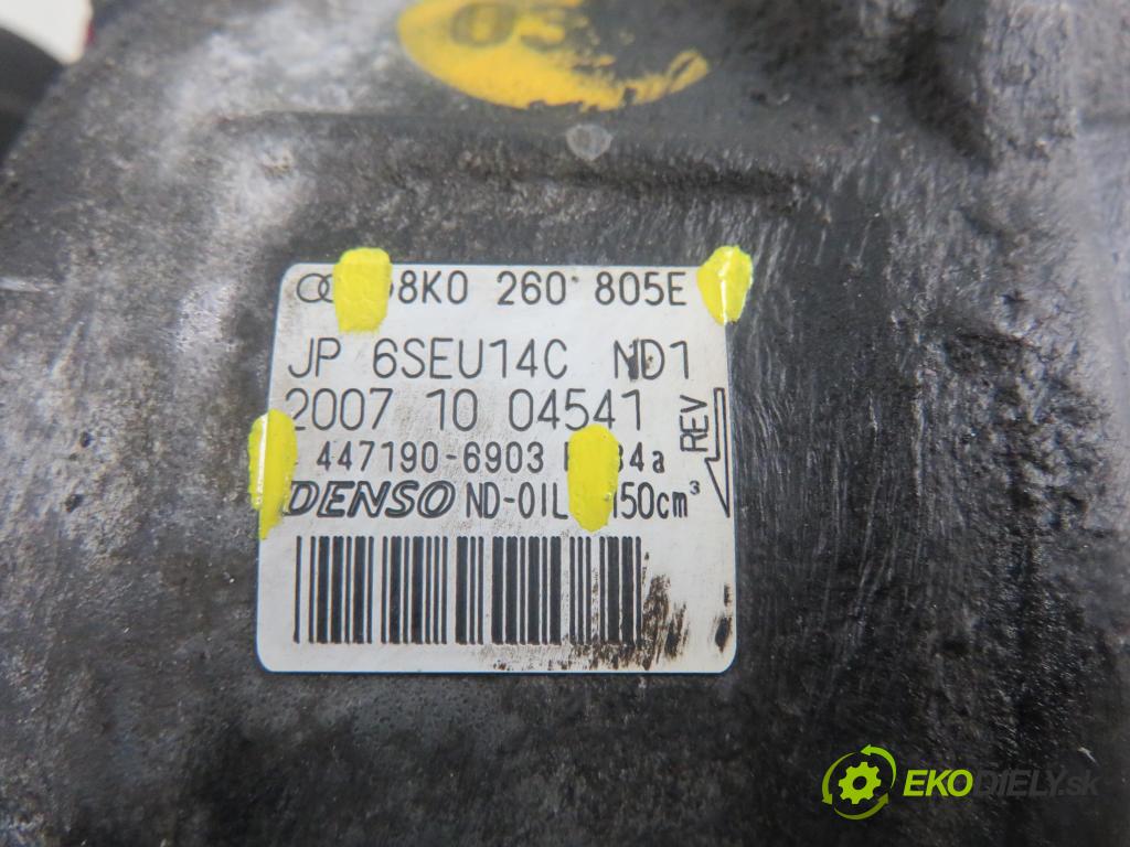 AUDI A4 (8K2, B8) SEDAN 2008 118,00 1.8 TFSI - CABB 1798,00 KOMPRESOR: klimatizácie 8K0260805E ; 4471906903 (Kompresor klimatizácie)