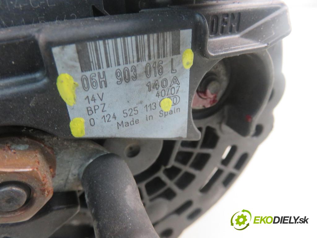 AUDI A4 (8K2, B8) SEDAN 2008 118,00 1.8 TFSI - CABB 1798,00 Alternátor 06H903016L ; 0124525113 (Alternátor)