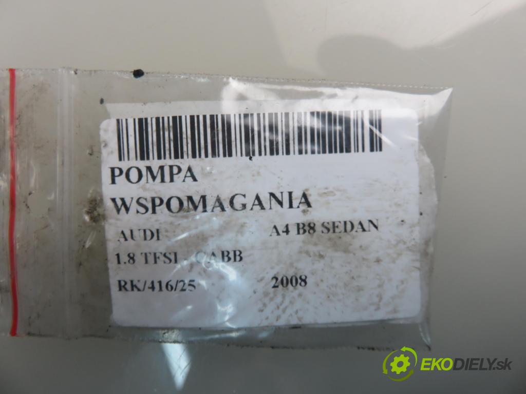 AUDI A4 (8K2, B8) SEDAN 2008 118,00 1.8 TFSI - CABB 1798,00 Pumpa servočerpadlo 8K0145153F (Servočerpadlo, pumpa riadenia)