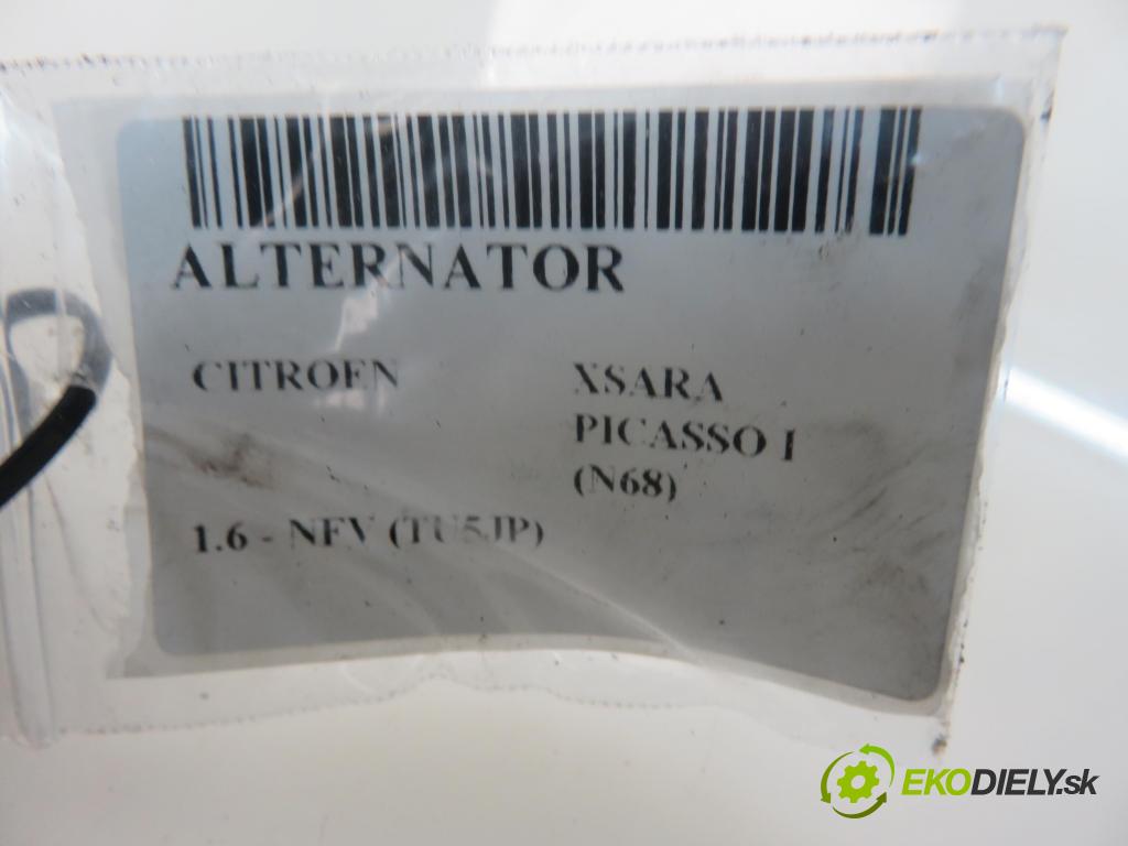 CITROEN XSARA PICASSO (N68) MINIVAN 2004 70,00 1.6 - NFV (TU5JP) 1587,00 Alternátor 9642880180 (Alternátor)