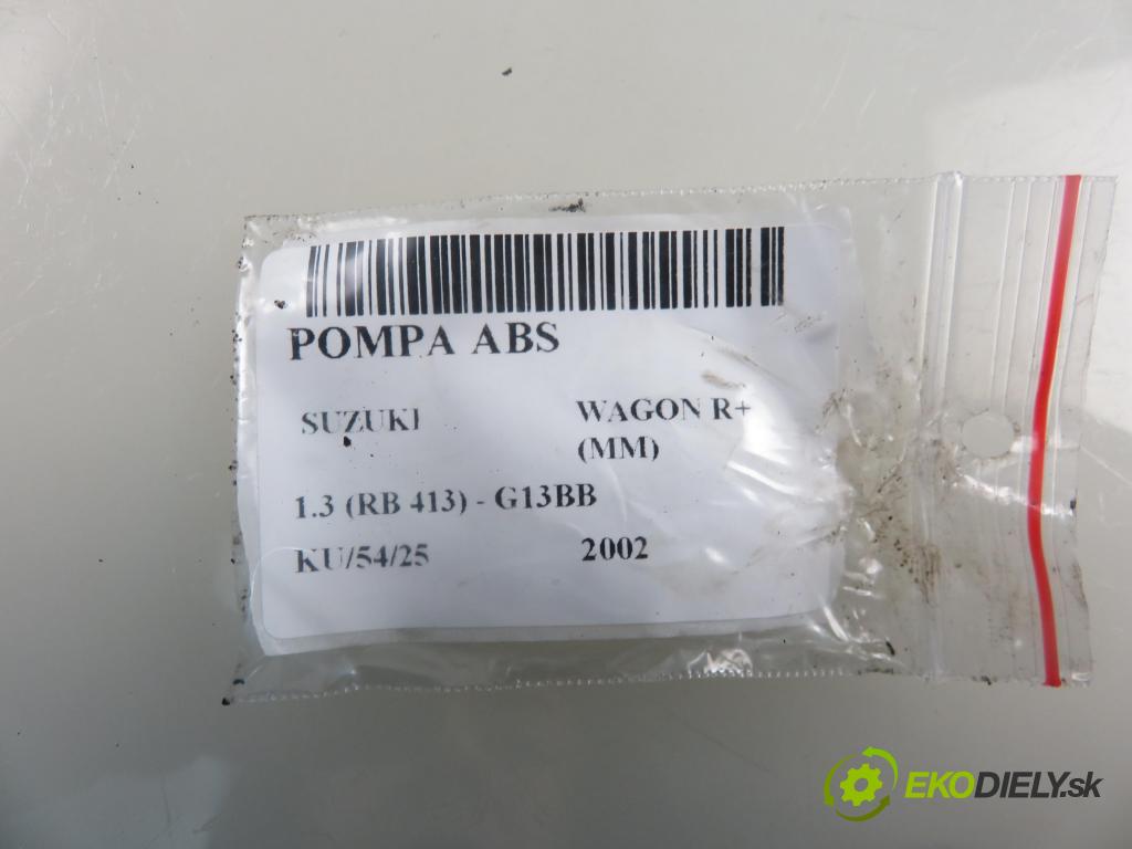 SUZUKI WAGON R+ (MM) HB 2002 56,00 1.3 4WD (RB 413) - G13BB 1298,00 Pumpa ABS AC046001254 (Pumpa ABS)