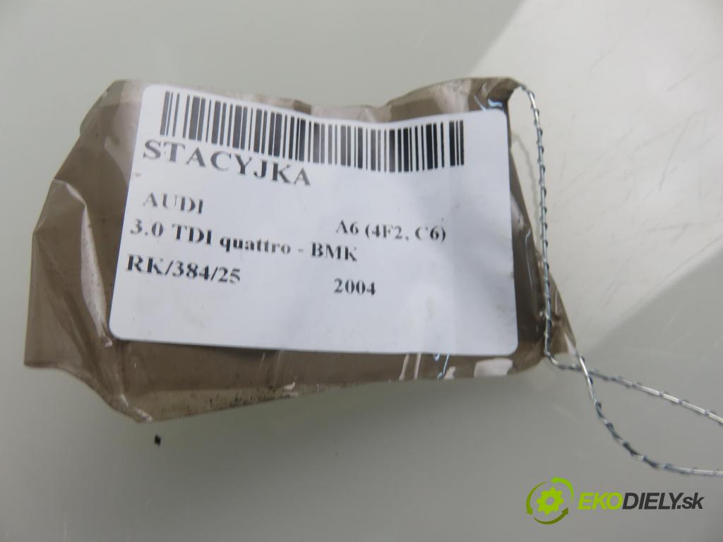 AUDI A6 (4F2, C6) SEDAN 2004 165,00 3.0 TDI quattro - BMK 2967,00 spinačka 4F0909131E ; 4F0910131E (Spínacia skrinka a kľúč)
