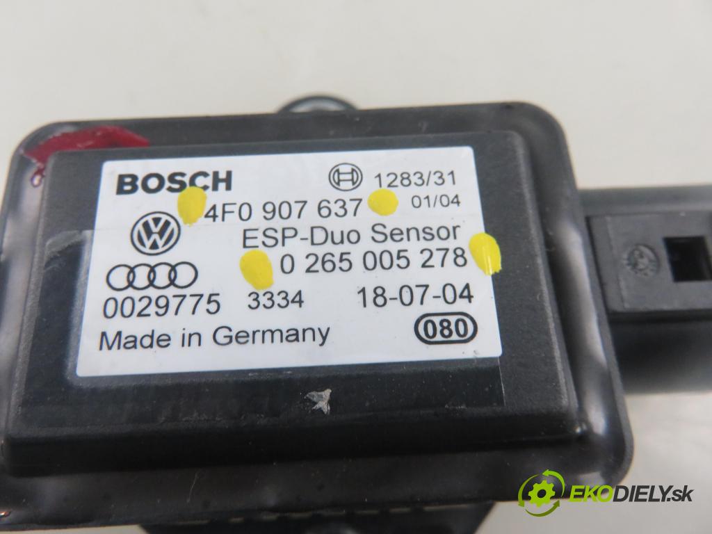 AUDI A6 (4F2, C6) SEDAN 2004 165,00 3.0 TDI quattro - BMK 2967,00 snímač ESP 4F0907637 ; 0265005278