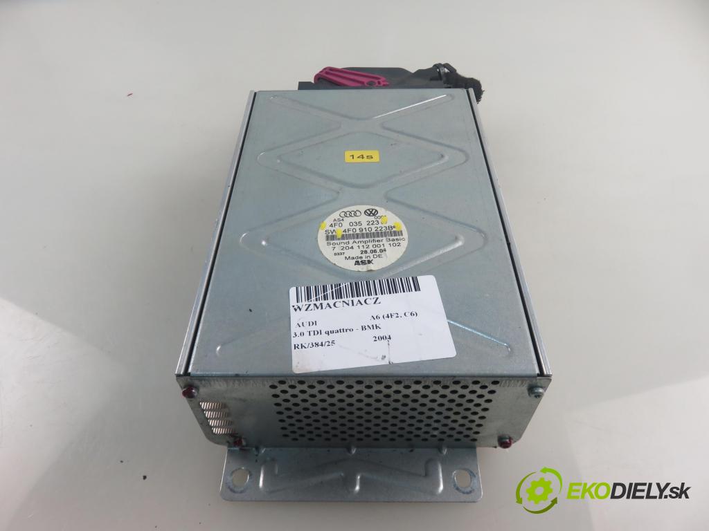 AUDI A6 (4F2, C6) SEDAN 2004 165,00 3.0 TDI quattro - BMK 2967,00 Zosilňovač 4F0910223B ; 4F0035223 (Zosilňovač)