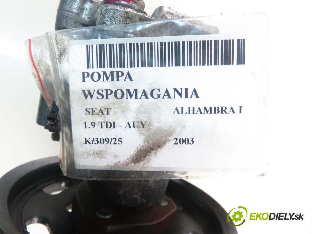 SEAT ALHAMBRA (7V8, 7V9) MINIVAN 2003 85,00 1.9 TDI PD 115 - AUY 1896,00 Pumpa servočerpadlo  (Servočerpadlo, pumpa riadenia)