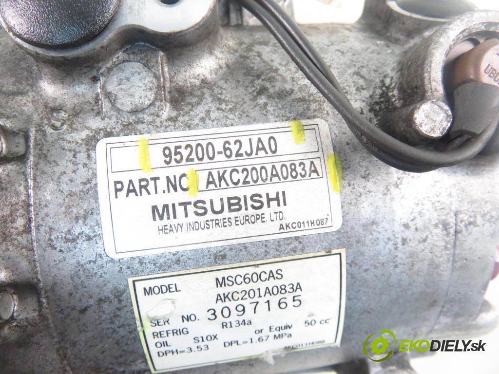 SUZUKI SWIFT III (MZ, EZ) HB 2006 67,00 1.3 91 - M13A 1328,00 KOMPRESOR: klimatizácie 9520062JA0 ; AKC200A083A (Kompresor klimatizácie)