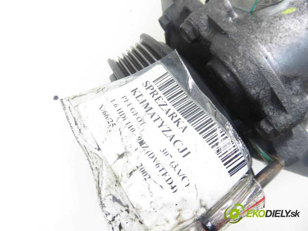 PEUGEOT 307 (3A/C) HB 2002 80,00 1.6 HDi 110 1560,00 KOMPRESOR: klimatizácie  (Kompresor klimatizácie)