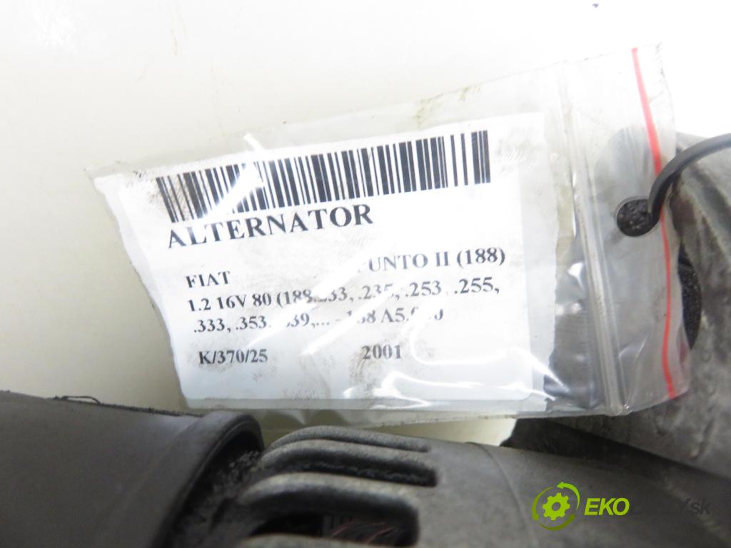 FIAT PUNTO (188_) HB 2001 59,00 1.2 16V 80 - 188 A5.000 1242,00 Alternátor 46530261 (Alternátor)