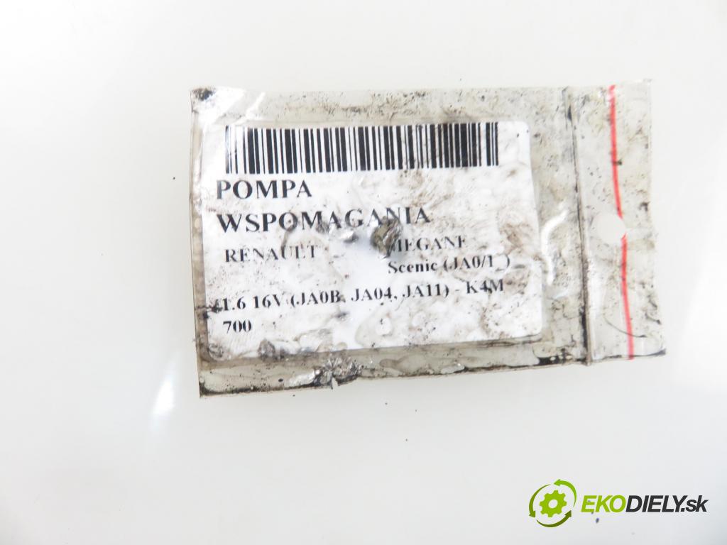 RENAULT MEGANE Scenic (JA0/1_) MINIVAN 1999 79,00 1.6 16V 107 - K4M 700 1598,00 Pumpa servočerpadlo 7700431286 ; 7700431283 ; 26077782RP (Servočerpadlo, pumpa riadenia)