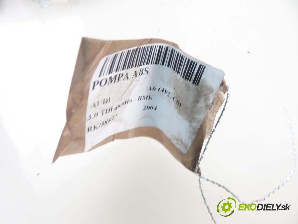 AUDI A6 (4F2, C6) SEDAN 2004 165,00 3.0 TDI quattro - BMK 2967,00 pumpa ABS 0265950359 ; 4F0614517A ; 0265234111 (Pumpy brzdové)