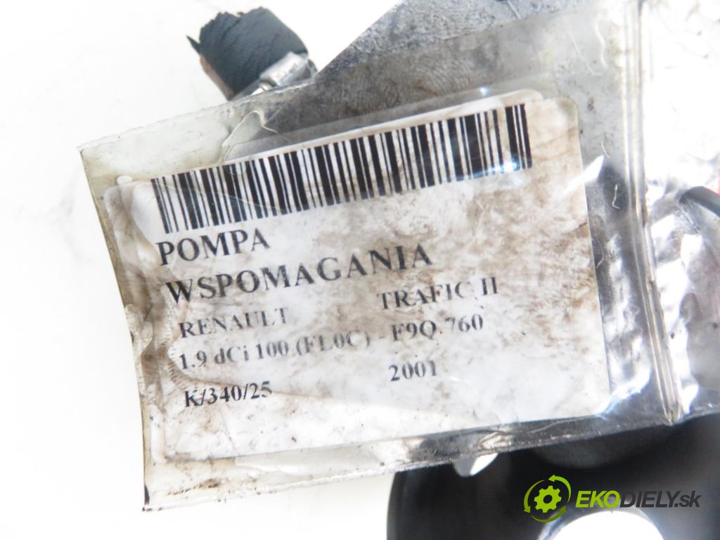 RENAULT TRAFIC II Skrzynia (FL) FURGON 2001 74,00 1.9 dCi 100 - F9Q 760 1870,00 Pumpa servočerpadlo  (Servočerpadlo, pumpa riadenia)