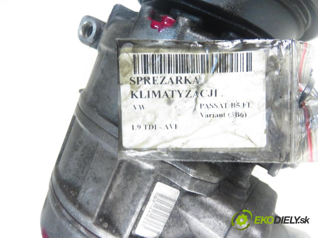 VW PASSAT B5.5 Variant (3B6) KOMBI 2001 96,00 1.9 TDI PD 130 - AVF 1896,00 KOMPRESOR: klimatizácie 4472208180 ; 8D0280808 (Kompresor klimatizácie)
