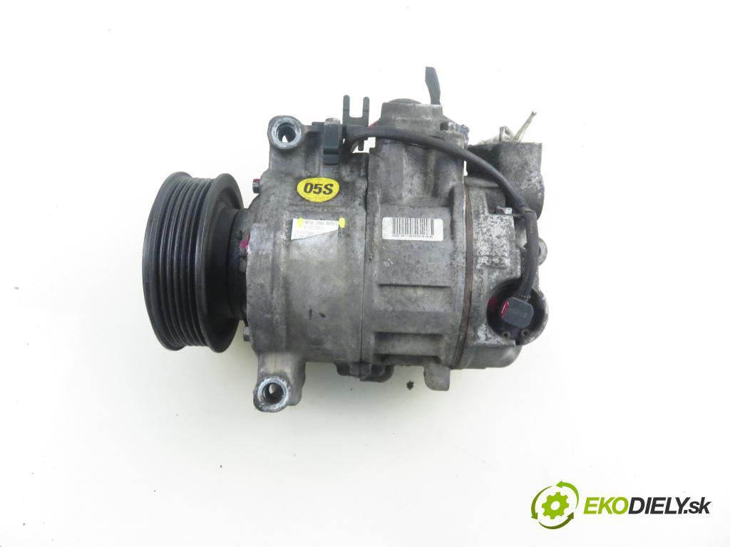 AUDI A6 (4F2, C6) SEDAN 2004 165,00 3.0 TDI quattro - BMK 2967,00 KOMPRESOR: klimatizácie 4F0260805G (Kompresor klimatizácie)