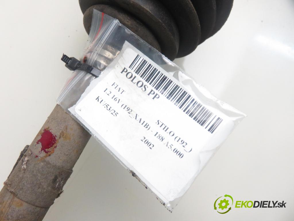 FIAT STILO (192_) HB 2002 59,00 1.2 16V 80 - 188 A5.000 1242,00 Poloos PP