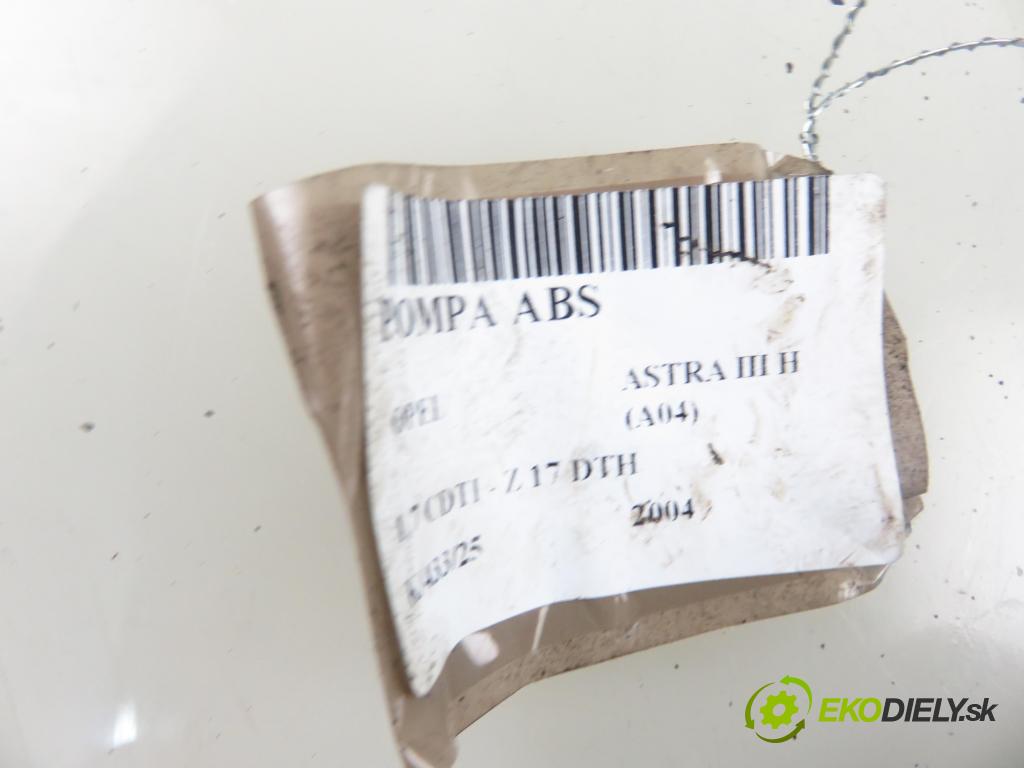 OPEL ASTRA H (A04) HB 2004 74,00 1.7 CDTI 100 - Z 17 DTH 1686,00 Pumpa ABS 10096005103 ; 13157577GX ; 10020601274 (Pumpa ABS)