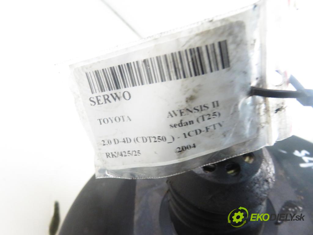 TOYOTA AVENSIS sedan (_T25_) SEDAN 2004 85,00 2.0 D-CAT 116- 1CD-FTV 1995,00 Posilovač 4720005170 ; 0204024541 (Servočerpadlo, pumpa riadenia)