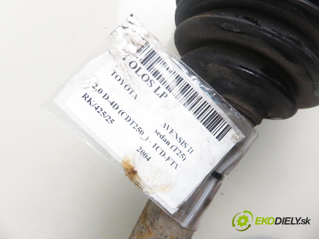 TOYOTA AVENSIS sedan (_T25_) SEDAN 2004 85,00 2.0 D-CAT 116- 1CD-FTV 1995,00 Poloos LP