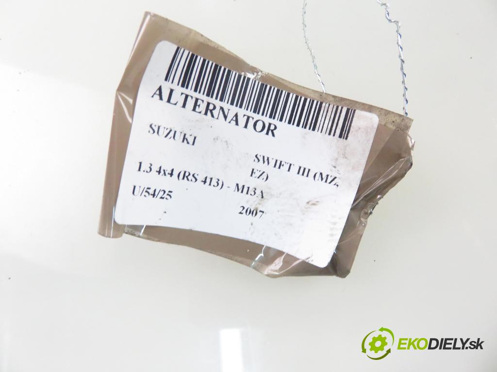 SUZUKI SWIFT III (MZ, EZ) HB 2007 0,00 1.3 4x4 (RS 413) - M13A 1328,00 Alternátor 3140080G1 ; 1022112600 (Alternátor)