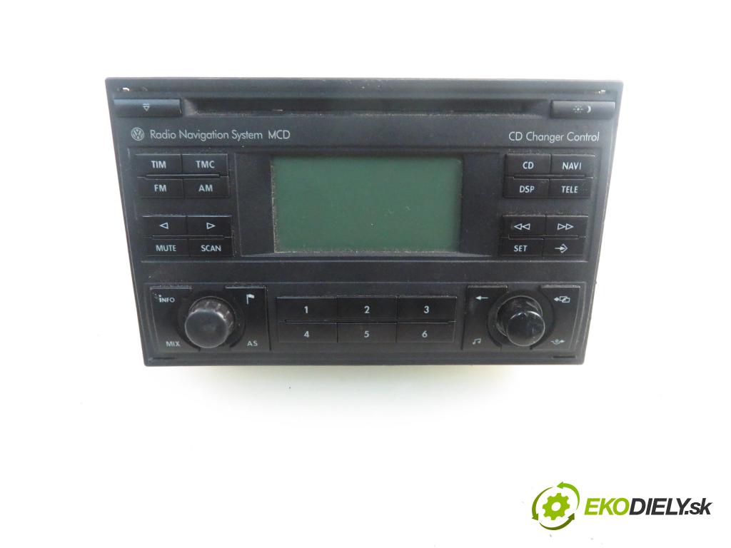 VW POLO (9N_) HB 2001 47,00 1.2 12V 64 - AZQ 1198,00 RADIO CD 6Q0035191