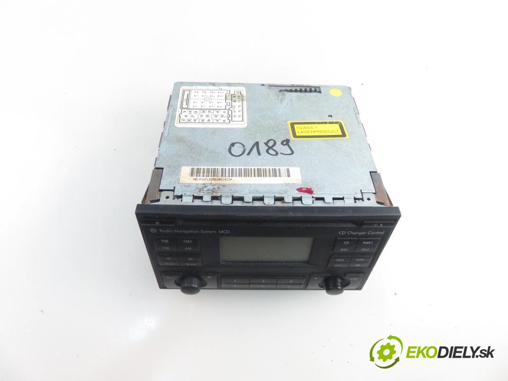VW POLO (9N_) HB 2001 47,00 1.2 12V 64 - AZQ 1198,00 RADIO CD 6Q0035191