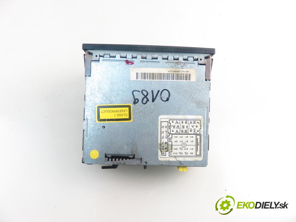 VW POLO (9N_) HB 2001 47,00 1.2 12V 64 - AZQ 1198,00 RADIO CD 6Q0035191