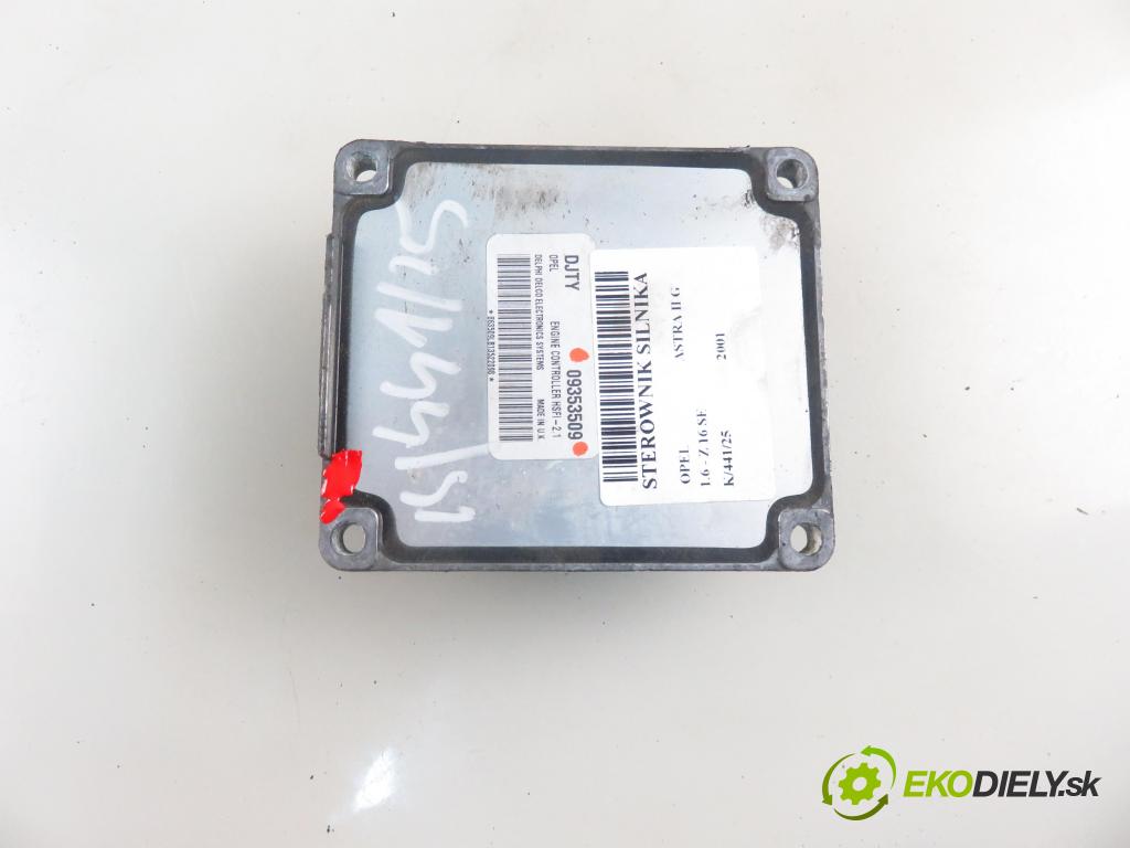 OPEL ASTRA G liftback (T98) HB 2001 62,00 1.6 8V - Z 16 SE 1598,00 Riadiaca jednotka Motor 09353509