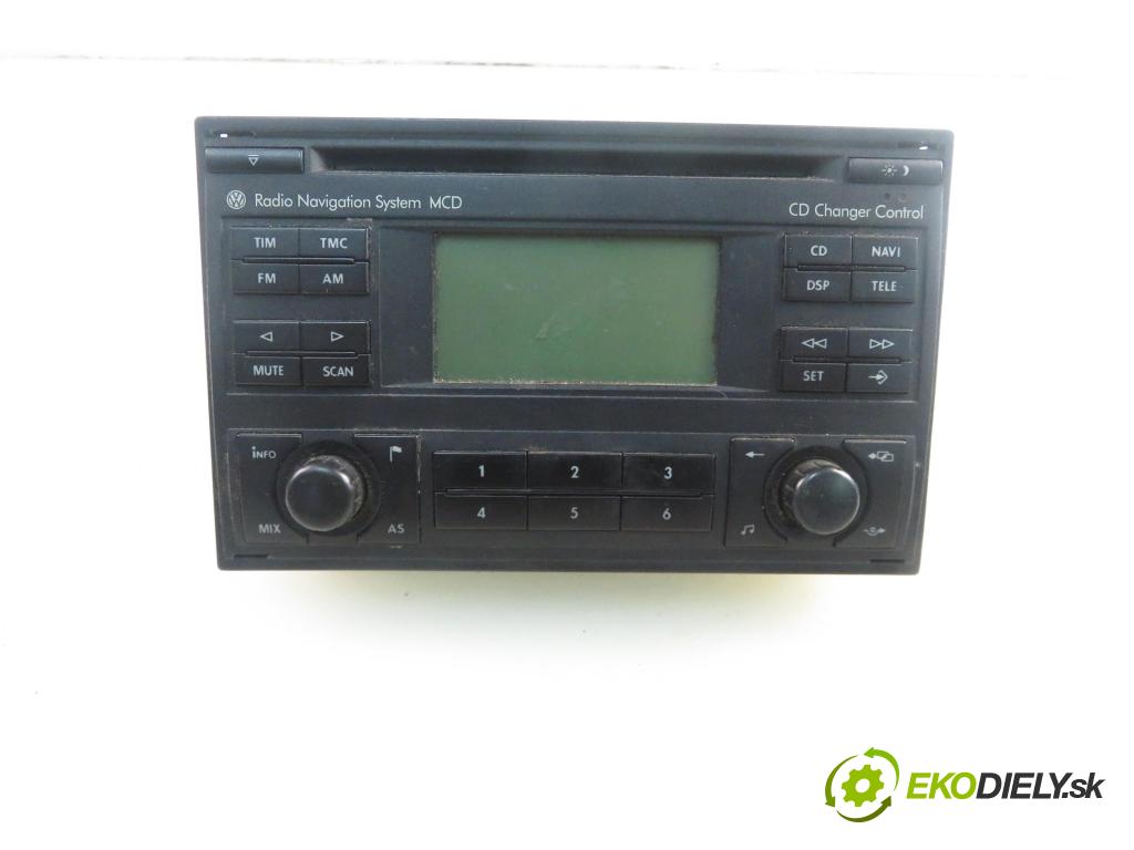 VW SHARAN (7M8, 7M9, 7M6) MINIVAN 2008 85,00 1.9 TDI - BVK 1896,00 RADIO CD 7M3035191C