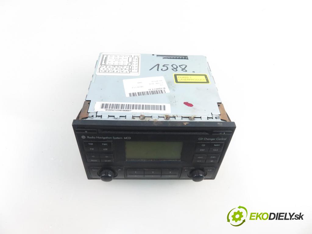 VW SHARAN (7M8, 7M9, 7M6) MINIVAN 2008 85,00 1.9 TDI - BVK 1896,00 RADIO CD 7M3035191C