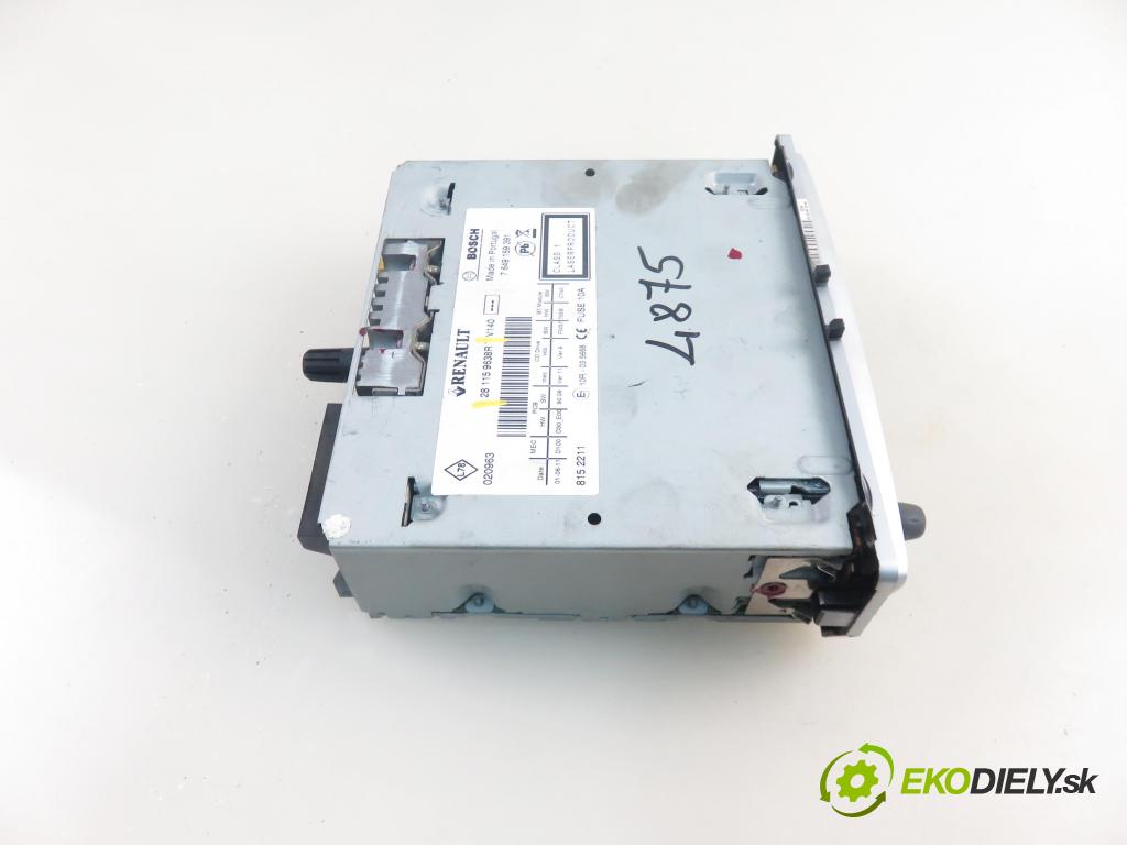 RENAULT MEGANE III liftback (BZ0/1_) HB 2011 96,00 1.9 dCi (BZ0N, BZ0J) - F9Q 870 1870,00 RADIO CD 281159638R