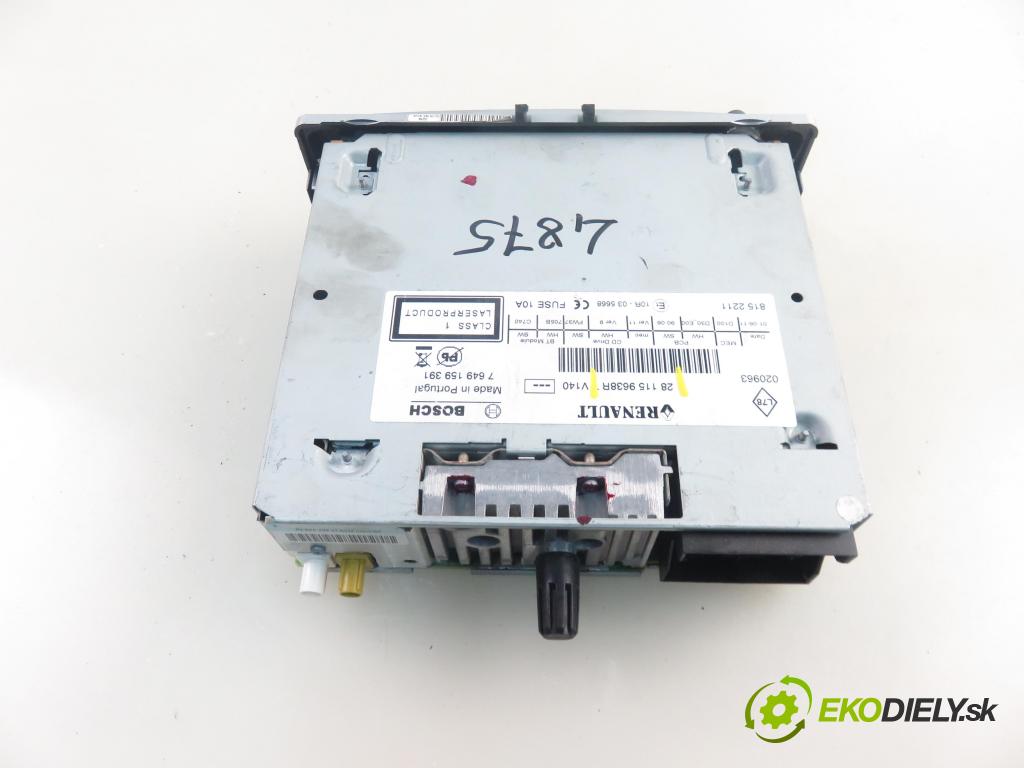 RENAULT MEGANE III liftback (BZ0/1_) HB 2011 96,00 1.9 dCi (BZ0N, BZ0J) - F9Q 870 1870,00 RADIO CD 281159638R