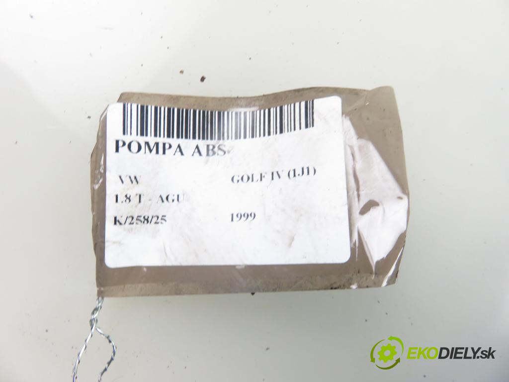 VW GOLF IV (1J1) HB 1999 110,00 1.8 T - AGU 1781,00 Pumpa ABS 1J0614217C ; 1J0907379H ; 10094903413 (Pumpa ABS)