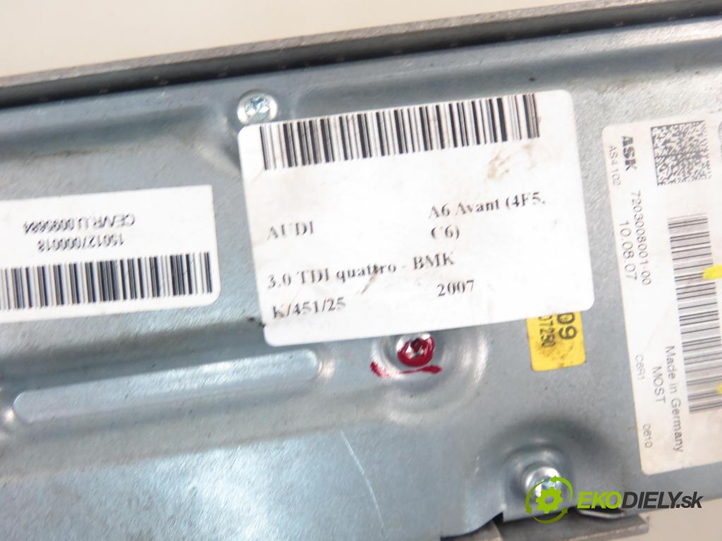 AUDI A6 Avant (4F5, C6) KOMBI 2007 165,00 3.0 TDI quattro - BMK 2967,00 Zosilňovač 4F0910223K ; 4F0035223L (Zosilňovač)