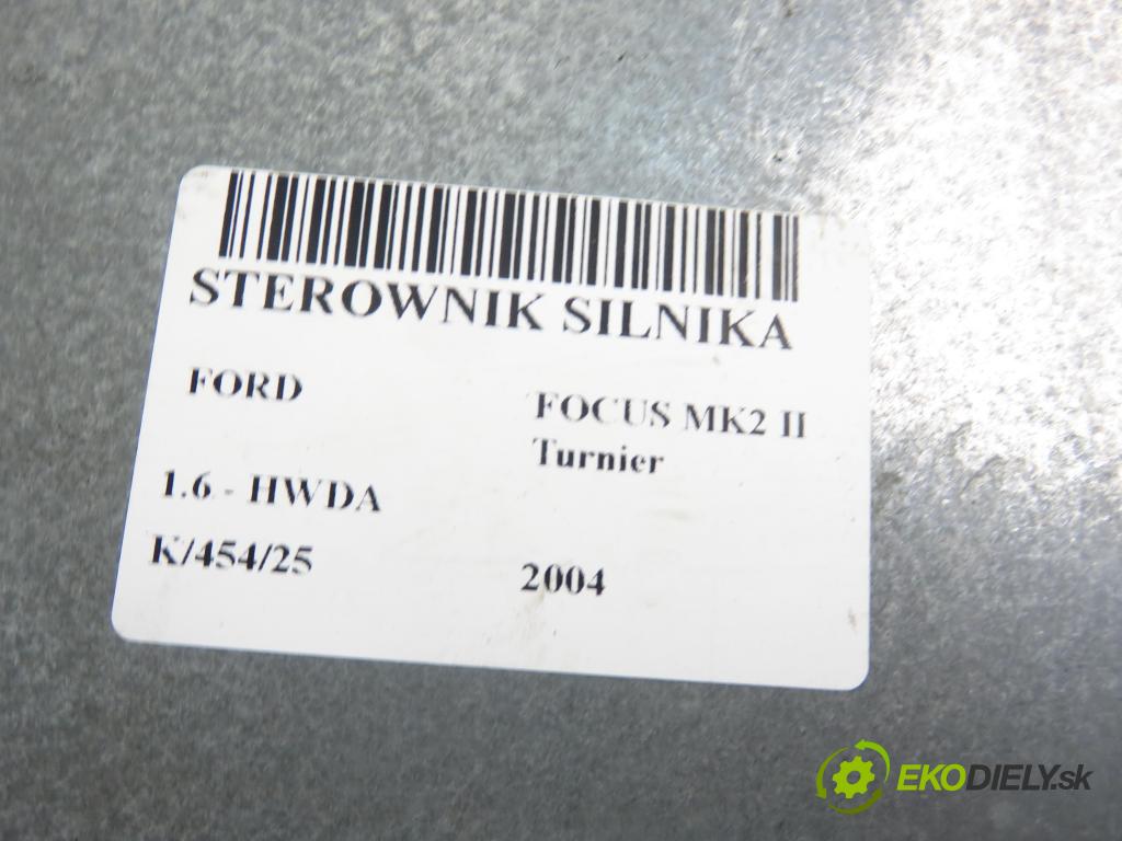 FORD FOCUS II Turnier (DA_, FFS, DS) KOMBI 2004 74,00 1.6 - HWDA 1596,00 Riadiaca jednotka Motor S118934104B ; 5M5112A650ZB