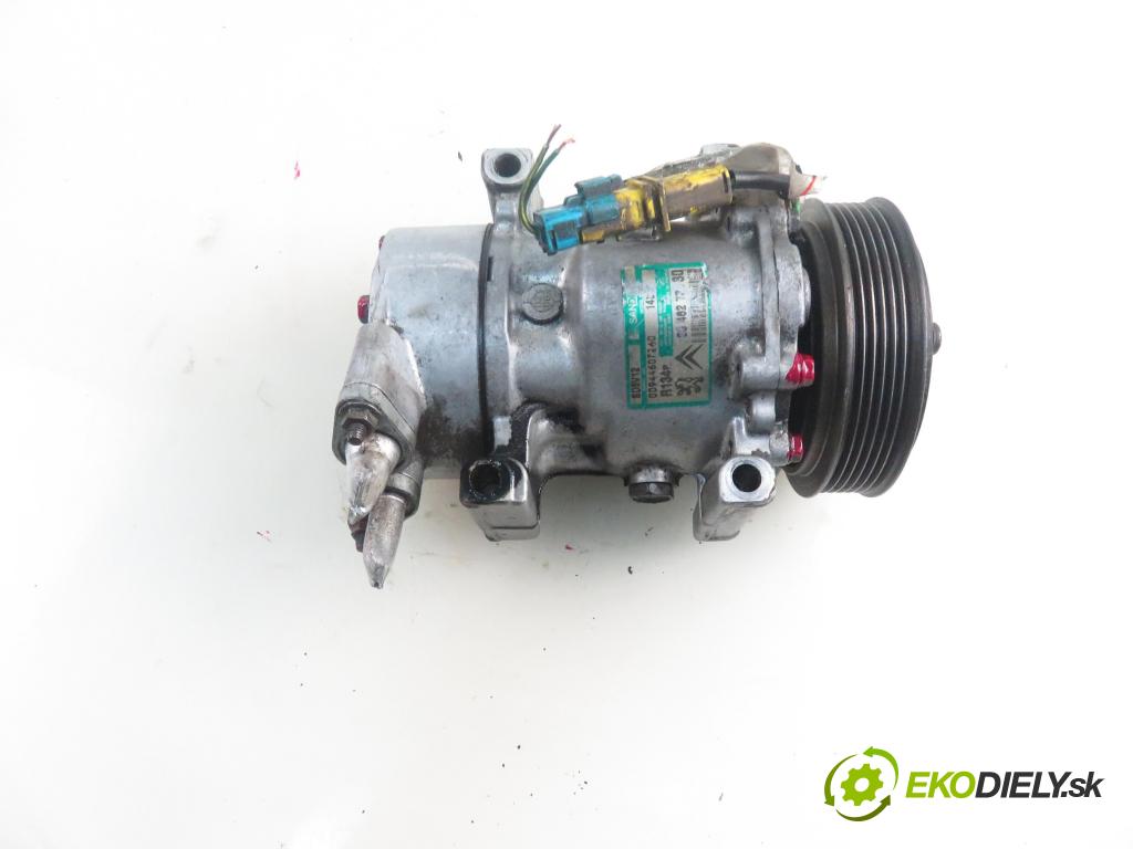 PEUGEOT 206 liftback (2A/C) HB 2005 50,00 1.4 HDi 8V 70 - 8HZ 1398,00 KOMPRESOR: klimatizace  (Kompresor klimatizace)