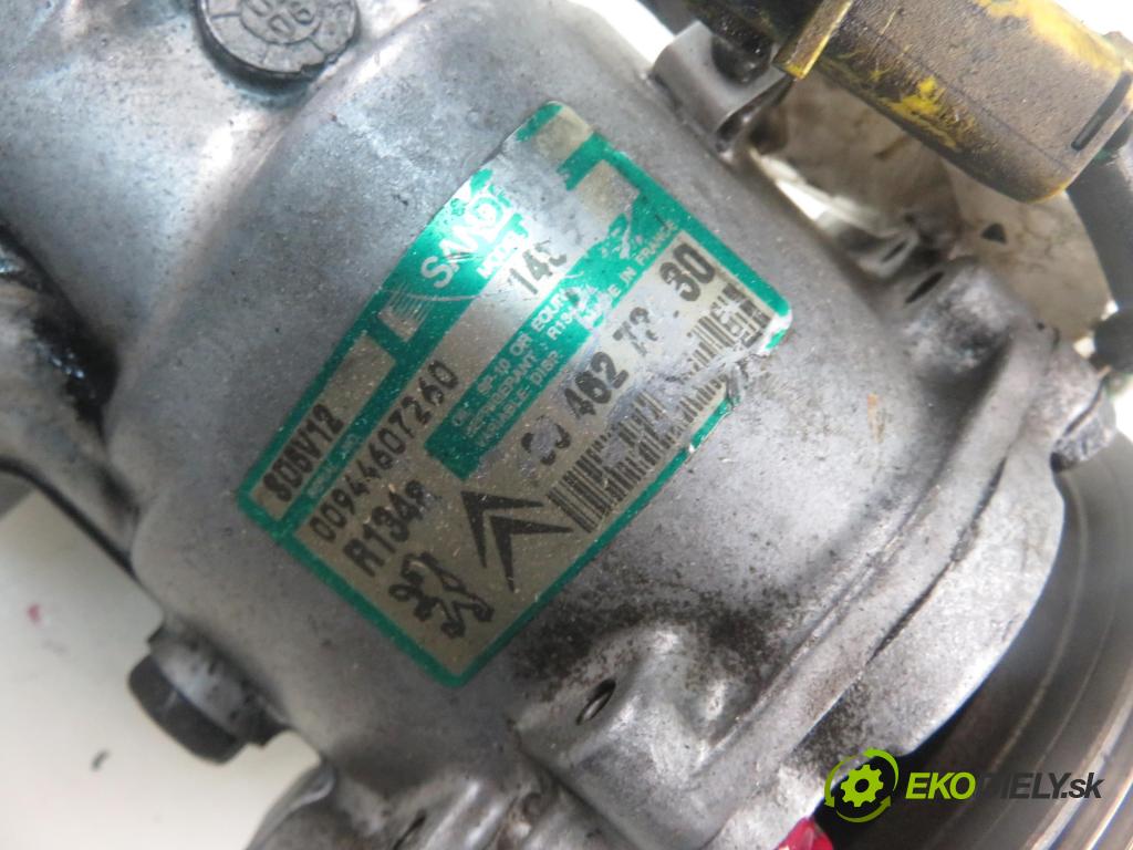 PEUGEOT 206 liftback (2A/C) HB 2005 50,00 1.4 HDi 8V 70 - 8HZ 1398,00 KOMPRESOR: klimatizace  (Kompresor klimatizace)