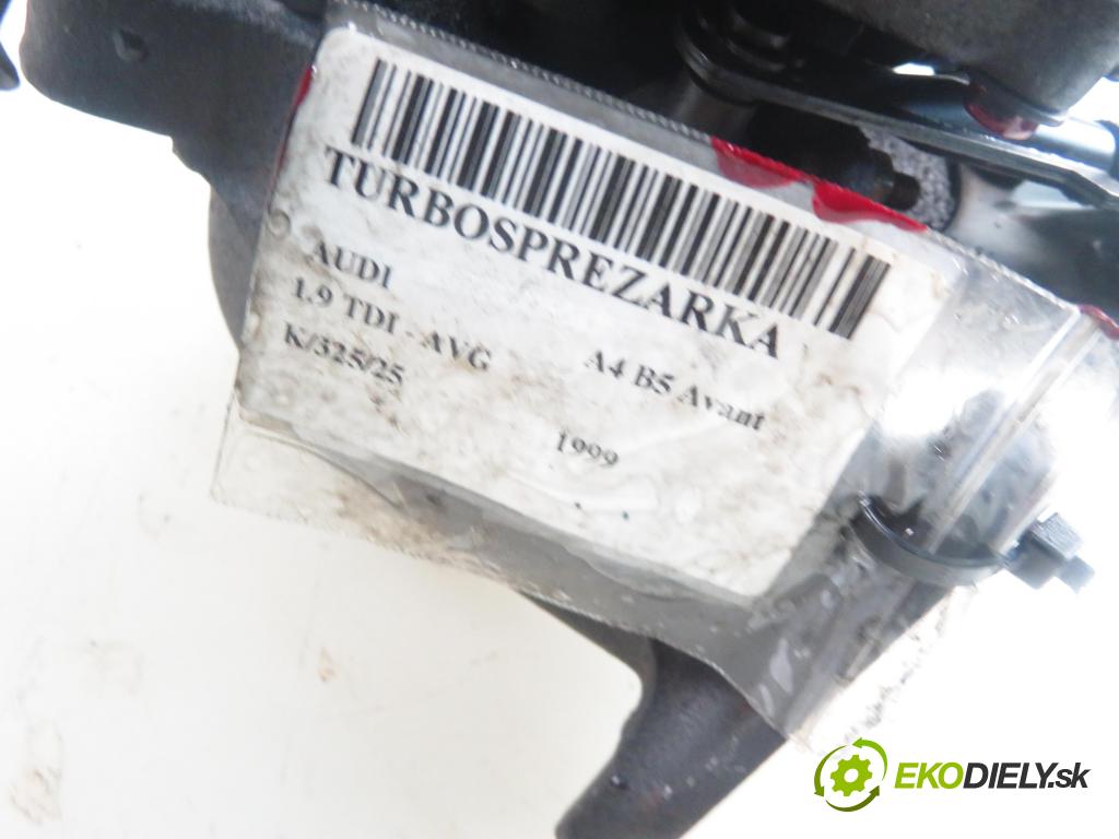 AUDI A4 Avant (8D5, B5) KOMBI 1999 81,00 1.9 TDI - AVG 1896,00 RYCHLONABÍJEČKA: 028145702H (Turbodúchadla (kompletní))