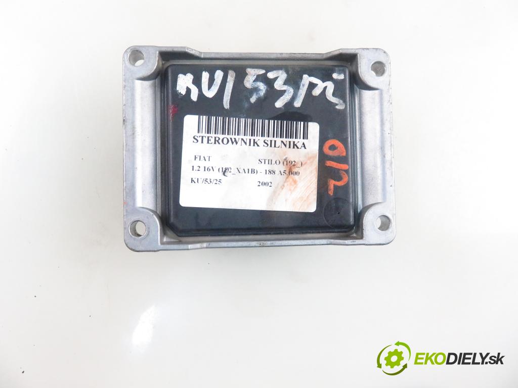 FIAT STILO (192_) HB 2002 59,00 1.2 16V 80 - 188 A5.000 1242,00 Riadiaca jednotka Motor 0261207086 ; 00468183880