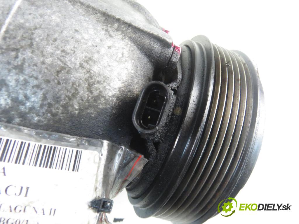 RENAULT LAGUNA II (BG0/1_) LIFTBACK 2003 88,00 1.9 dCi 120 - F9Q 750 1870,00 KOMPRESOR: klimatizácie 8200021822 (Kompresor klimatizácie)