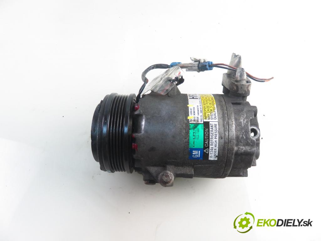 OPEL MERIVA A nadwozie wielkoprzestrzenne (MPV) (X03) HB 2005 92,00 1.8 - Z 18 XE 1796,00 KOMPRESOR: klimatizácie 13205197 (Kompresor klimatizácie)