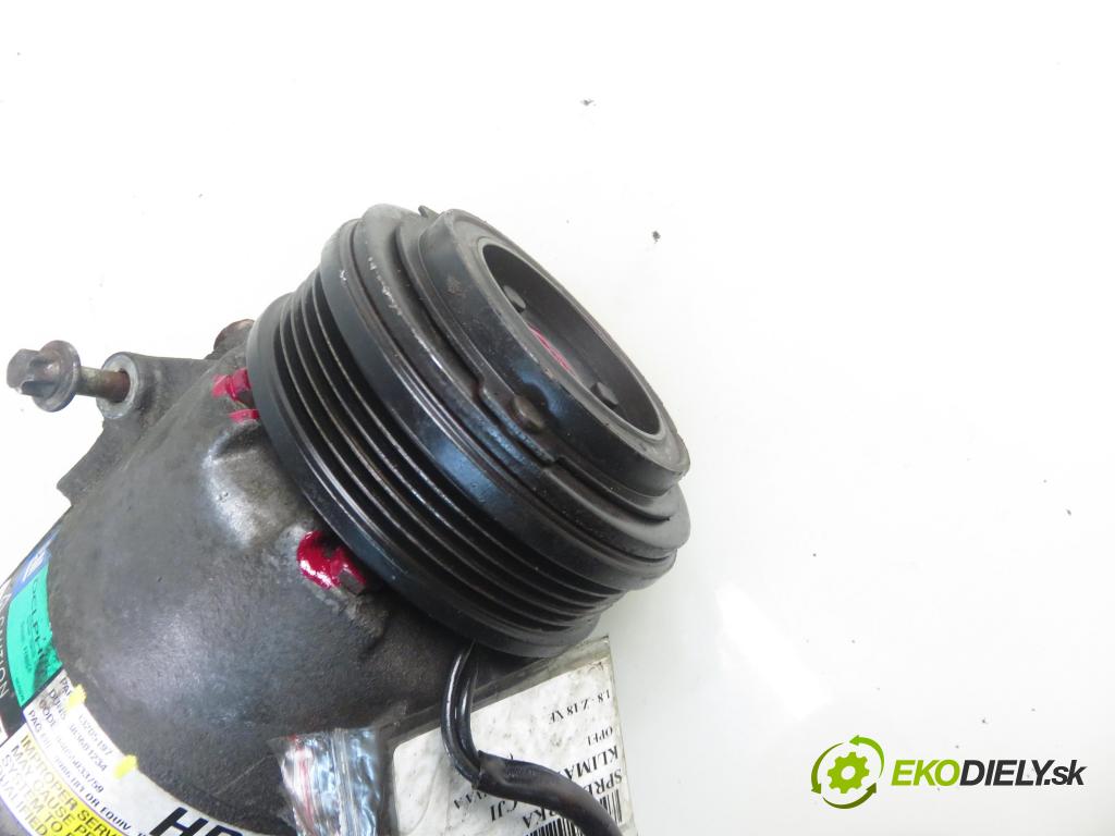 OPEL MERIVA A nadwozie wielkoprzestrzenne (MPV) (X03) HB 2005 92,00 1.8 - Z 18 XE 1796,00 KOMPRESOR: klimatizácie 13205197 (Kompresor klimatizácie)