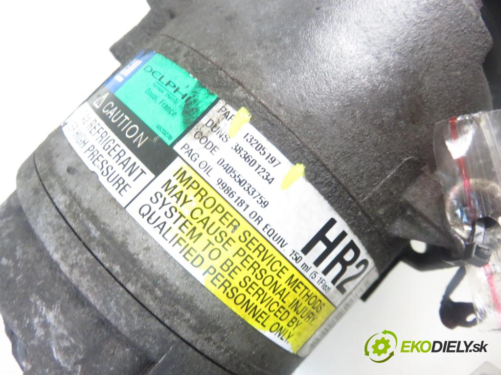 OPEL MERIVA A nadwozie wielkoprzestrzenne (MPV) (X03) HB 2005 92,00 1.8 - Z 18 XE 1796,00 KOMPRESOR: klimatizácie 13205197 (Kompresor klimatizácie)