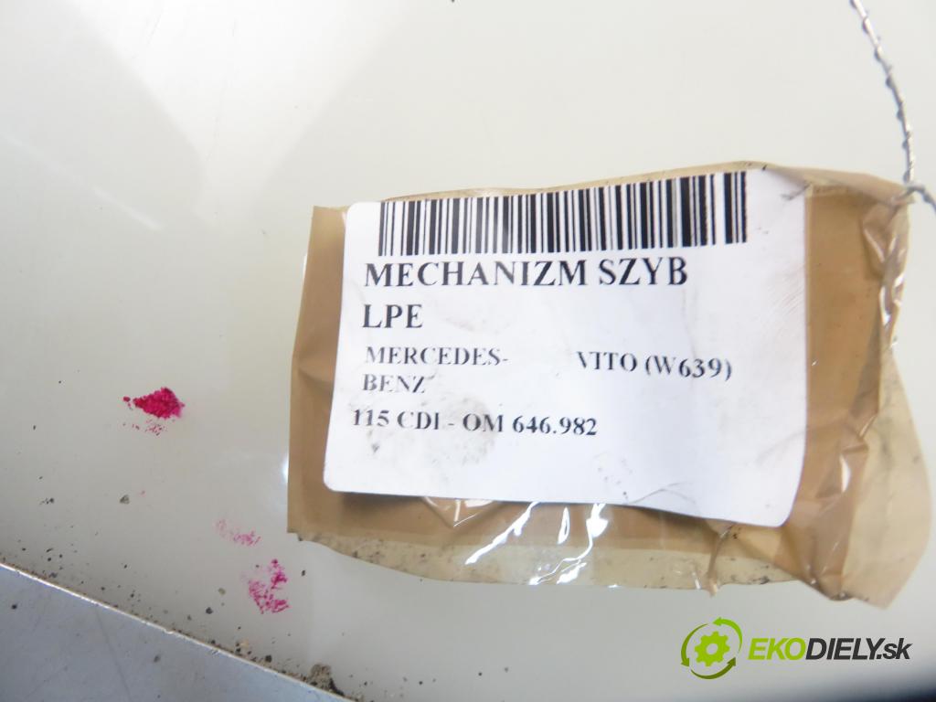 MERCEDES-BENZ VITO Autobus (W639) BUS 2005 110,00 115 CDI 150 - OM 646.982 2148,00 mechanismus oken 0130821941