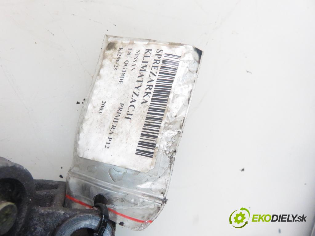 NISSAN PRIMERA (P12) LIFTBACK 2003 85,00 1.8 - QG18DE 1769,00 KOMPRESOR: klimatizácie 2J55045591 (Kompresor klimatizácie)