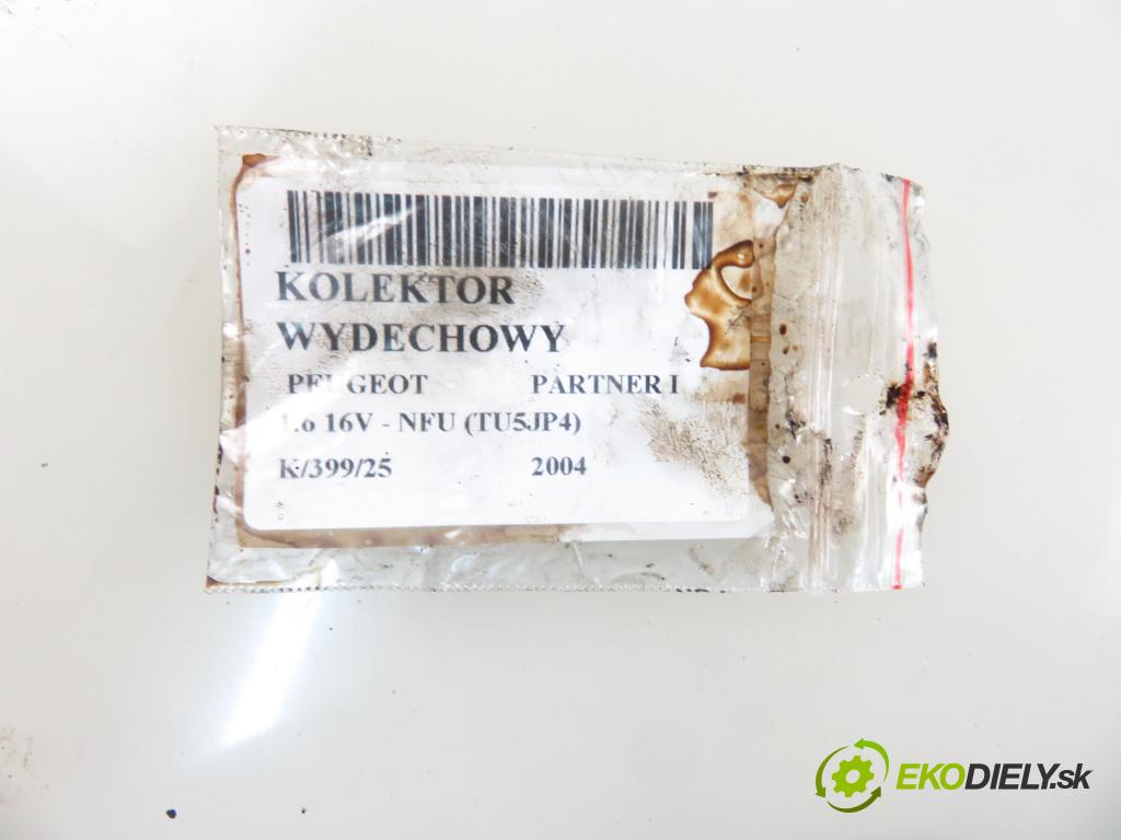 PEUGEOT PARTNER Combispace (5F) KOMBIVAN 2004 80,00 1.6 16V 109 - NFU (TU5JP4) 1587,00 potrubí VYČERPAT:  (Výfukové potrubí)
