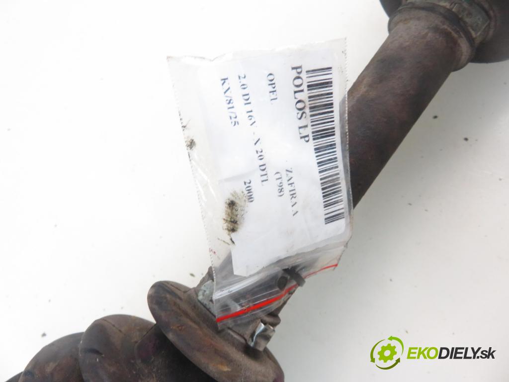 OPEL ZAFIRA A Nadwozie Wielkopojemne (MPV) (T98) MINIVAN 2000 60,00 2.0 DI 16V - X 20 DTL 1995,00 Poloos LP