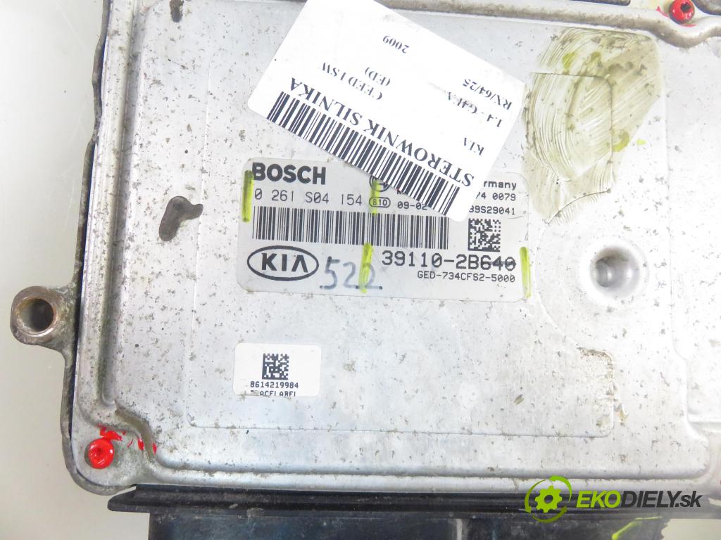 KIA CEE'D SW (ED) KOMBI 2009 80,00 1.4 109 - G4FA 1396,00 Riadiaca jednotka Motor 391102B640 ; 0261S04154