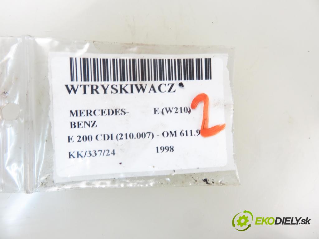 MERCEDES-BENZ KLASA E (W210) SEDAN 1998 85,00 E 200 CDI (210.007) - OM 611.961 2148,00 vstrekovač 6110700687 ; 0445110025 (Vstrekovač paliva)