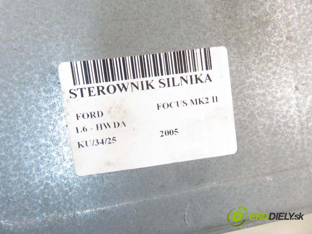 FORD FOCUS II (DA_, HCP) HB 2005 74,00 1.6 - HWDA 1596,00 Riadiaca jednotka Motor 4M5112A650HF ; S118934101F